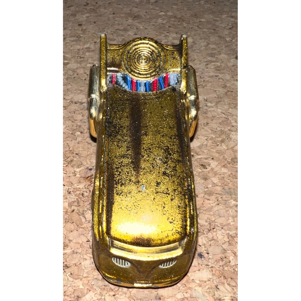 Hot Wheels‎ Star Wars C-3PO Character Car Kids 1:64 Gold Good Die-Cast CGM45